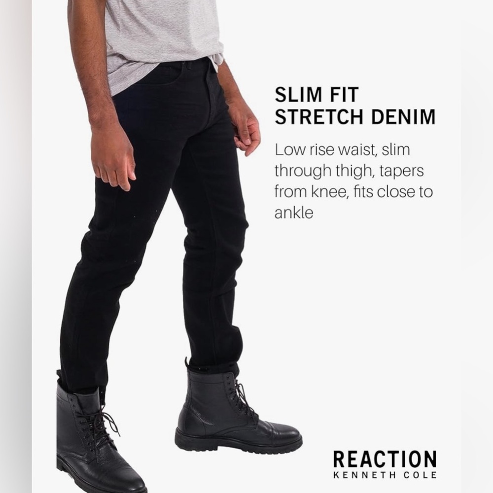 NWT // Kenneth Cole Men’s Slim Fit Jeans 28x30 (black)